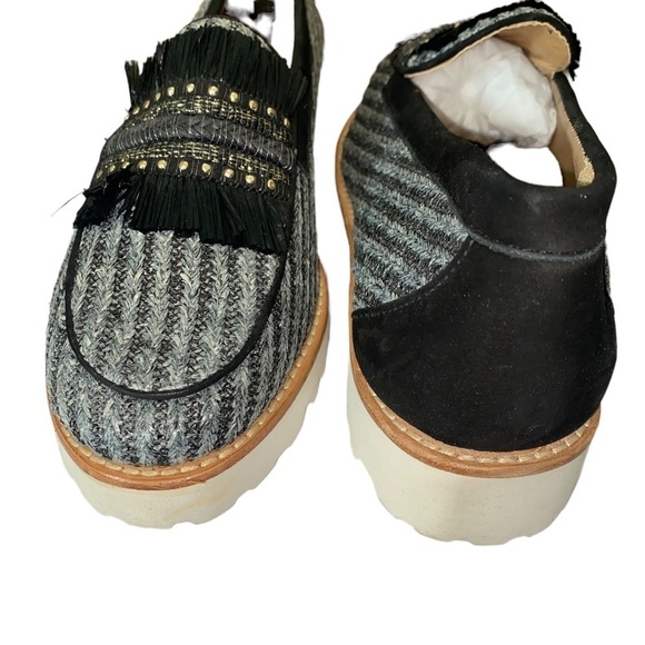 NWIB Weejuns Whitney 90s Raffia Preppy Tweed Loafers Size 8.5 - Picture 3 of 11